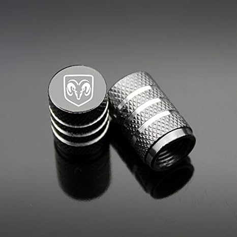 ZYFAOZHOU 4 Stück/Set Sport Styling Auto Zubehör Auto Rad Reifen Ventilkappen Fall für Dodge Dodge Ram Dodge Ladegerät Dodge 