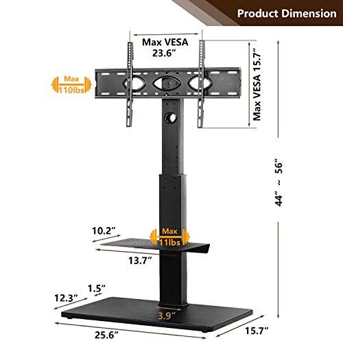 TAVR Swivel Corner Floor TV Stand with Mount for 32 37 43 47 50 55 60