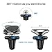 FLOVEME Magnetic Car Phone Holder, Portable Car Holder with Air Vent 360° Rotation Magnet for iPhone and Other Smartphones, 5 Metal Plates