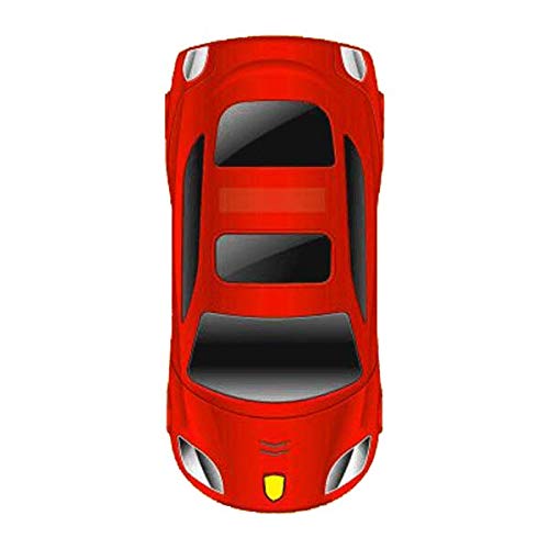 Blackzone Eco X, Basic Car Shape Flip Phone with Dual Sim &amp; 1.44&#34; Colour Display Screen (Red)