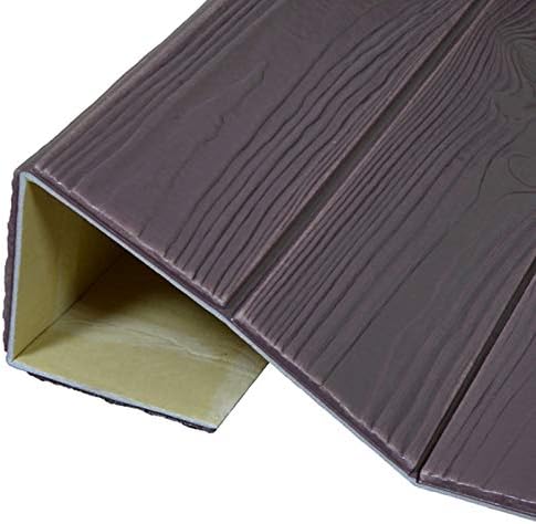 Jhyhome 10 pieces of wood grain three-dimensional living room TV background wall anti-collision self-adhesive foam wall stickers, wood grain 3