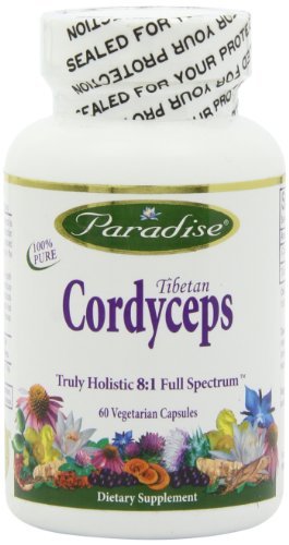 Paradise Herbs Cordyceps CS-4 Vegetarian Capsules, 60 Count by Paradise Herbs