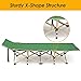 Foldable Portable Green Cot Campers Explores University College Student Teacher Field trips Outdoor Learning Playing Hiking Fishing Travel Temporary Bed Park Beach Backyard Bench Saving Space Bedthumb 4