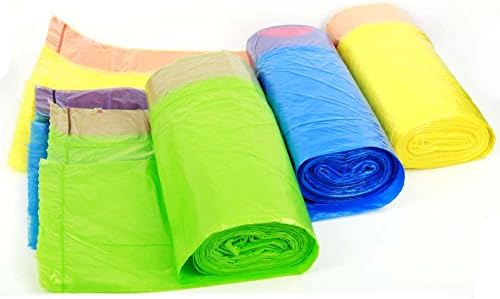 E-clean Drawstring Garbage Rubbish Trash Bag 15*3 Rolls/set , 4 Gallon Capacity,medium Size 21.6"*20"