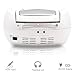 Lauson Boombox With Cd Player Mp3 | Portable Radio CD-Player Stereo with USB | USB & MP3 Player | Headphone Jack (3.5mm) CP543 (White)thumb 3