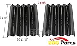 Hongso PPG061 (2-pack) Porcelain Steel Heat Plate, Heat Shield, Heat Tent, Burner Cover, Vaporizor Bar, and Flavorizer Bar Replacement for Select Kenmore Gas Grill Models (13 1/8