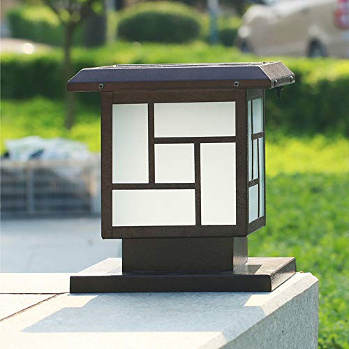 DSYADT Villa Garten-Rasen-Beleuchtung Landschaft Straße Säule Lampe Traditionelle Victoria-Art Sockelleuchte Führte… – Bild 5