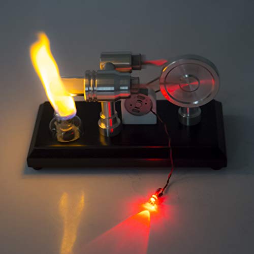 Spieland Generator Stirlingmotor 2 Zylinder Bausatz Modellbau Stirling Engine Kit – Bild 8