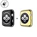 Apple Watch 42mm Case , Sfmn 2-Pack Soft Plating TPU Cover Case for Apple Watch Series 2 / Series 1 42MM (42mm Black+Gold)