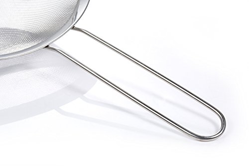 GWHOLE Sieb Feinmaschig Küchensieb Mehlsieb Set 7/12/18 cm, aus Edelstahl – Bild 8