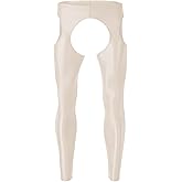 ZONBAILON Shiny Mens Leggings Hollow Out for Rave Party Compression Pants Base Layer Men Cold Weather