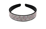 Yeshan Lovely Rhinestone and Crystal Beaded Handcraft Plastic Headband ,Hairband for girls,pink