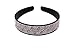 Yeshan Lovely Rhinestone and Crystal Beaded Handcraft Plastic Headband ,Hairband for girls,pink