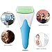 Eurobuy Ice Roller for Face & Eye Puffiness Migraine Pain Relief and Minor Injury,Set of 2 Roller Heads Ice Rolling Massager,Handhold Stainless Steel Roller,Skin Care Beauty Tool (Blue Green)