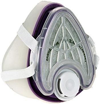 CANHEAL Dust Mask Washable and Reusable + 4 Active Carbon Filters Included, Multi-Purpose Allergy Mask (Small - Medium, Clear/Purple)