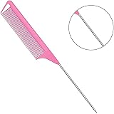 Aeuezxx 3 Pieces Hair Styling Comb Set Pink Double Sided Edge Brush Rat Tail view 4