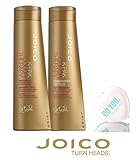 Joico K-Pak Color Therapy Shampoo & Conditioner DUO SET - to preserve color & repair damage (with Sleek Compact Mirror) (10.1 oz / 300ml DUO Kit)