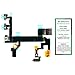 iPhone 5S Power Button, Proximity Light Sensor, and Microphone Flex Cable Replacement Kit with DM Tools and Instructions Included - DIYMOBILITY
