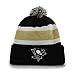 NHL Pittsburgh Penguins Breakaway Cuff Knit Cap, One Size, Black