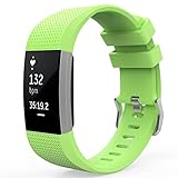 MoKo Fitbit Charge 2 Band, Soft Silicone Adjustable Replacement Sport Strap Band for Fitbit Charge 2 Heart Rate + Fitness Wristband, Wrist Length 5.70