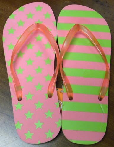 Miss Matched Girl Flip Flop Star/Stripe