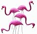GiftExpress Set of 4, Small Pink Flamingo Yard Ornament/Mini Lawn Flamingo Ornaments/Pink Flamingo Garden Yard Decor (4)