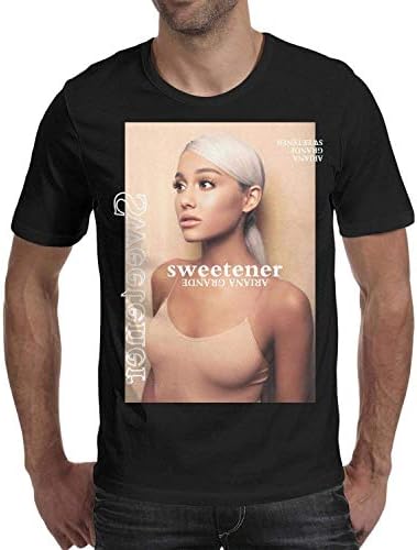 Wishesport Ariana-Grande-Sweetener-Album- tee Shirts O-Neck Cool Dry Short Sleeve Cottontee Shirts for Men