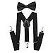 AWAYTR Child Kids Suspenders Bowtie Set - Adjustable Suspender Set for Boys and Girls
