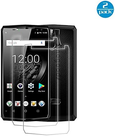 sinogoods [2 Pack] For Oukitel K10 Screen Protector - [9H Hardness] [Crystal Clear] [Bubble Free] Tempered Glass Screen Protector for Oukitel K10 (Transparent)