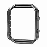 bayite Replacement Accessory Stainless Steel Frame for Fitbit Blaze Smart Watch Black