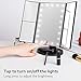 Lighted Makeup Mirror, CocoBear Lighted Vanity Mirror Trifold with 21 LED Lights, 2X/3X Magnification, Touch Screen, Dual Power Supply High Definition Portable Mirror