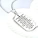 Stainless Steel Dog Tag Letters to My Son Love mom Pendant Necklace,Inspirational Gifts for Son Jewelry (Nkc043, Stainless-Steel)