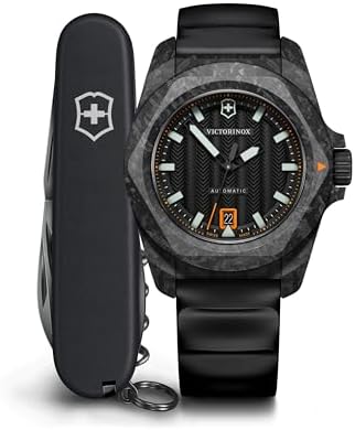 Amazon.com: Victorinox I.N.O.X. Chrono Black Dial Black Paracord