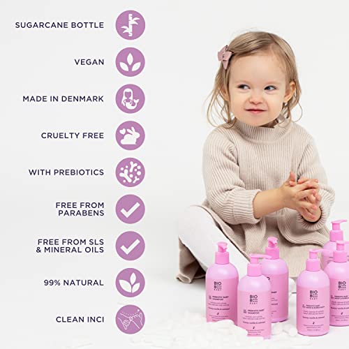 Biob Prebiotic Natural Baby Shampoo Newborn Shampoo for Cradle Cap