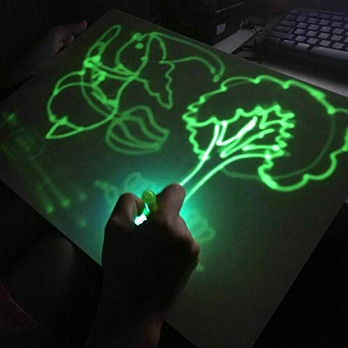 Writing Board Glowing Writing Tablet Doodle Board Kids Drawing Board Graphic Drawing Tablet Writing Pad with Stylus for Kids Toy - Thumbnail 3