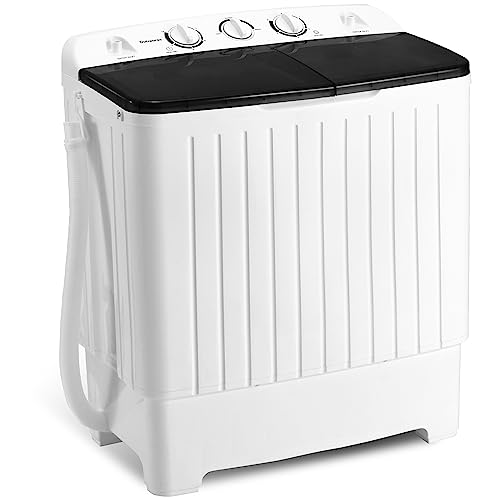 Mini Twin Tub Portable Washing Machine, 20 lbs Large Capacity