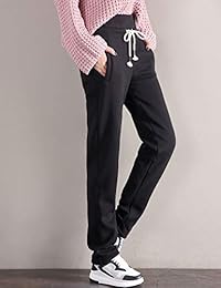 Gihuo pantalones de chándal de invierno con forro polar para dama