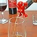 Sir Perky Wine Pourer - Humorous Novelty Wine Pourer for Wine Bottles, Durable Red Plastic, Fits Most Wine Bottles, Perfect Gag Gift for Birthdays, White Elephant, Bachelor/Bachelorette Parties
