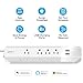Geeni Surge 4-Outlet, 2 USB Smart Extension Cord, Surge Protector Cord Extender, Works with Alexa and Google Assistant, Requires 2.4 GHz Wi-Fi, 3 Feet
