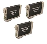 3 Pack Remanufactured Black Inkjet Cartridges for Epson T098 T099 #98 #99 T098120 Compatible With Epson Artisan 700, Artisan 710, Artisan 725, Artisan 730, Artisan 800, Artisan 810, Artisan 835, Artisan 837 (3 Black) 3PK by Aria Supplies ®