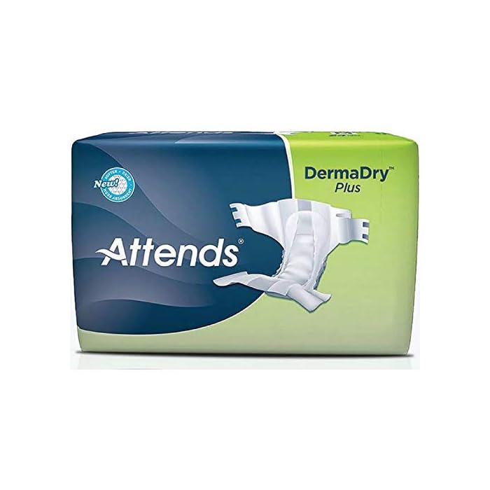 Attends DDP20 Derma Dry Plus Diapers - Medium, 32-44 in. (24/Pack) (24/Pack)