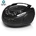 ONN CD/AM/FM Portable Boombox ONA16AA005 with 3.5mm Auxiliary Line-in Jack for MP3 Players – Blackthumb 1
