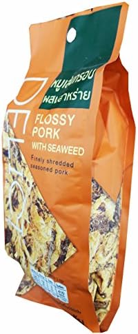 Delici, 2 packs of Delici Flossy Pork with Seaweed. Finely Shredded Seasoned Pork. (30 g/ pack)