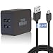 Kindle Fire Fast Charger, 5V 2.4A 24W Charger for Amazon Kindle Fire HD, HDX 6" 7" 8.9" 9.7", Fire 7 8, Dual Port USB Wall Charger with 6.6FT Micro USB Cable for Samsung, Galaxy S7, Android Phone primary