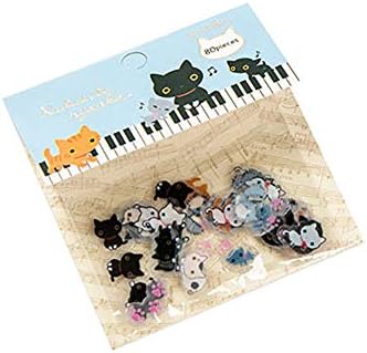 Kanggest Cat Diary Stickers Funny Kitty Pattern Calendar Stickers Paper DIY Decoration Envelope Decoration Photo Journal Albums Diary Stickers Notebook Decoration Scrapbooking(B)