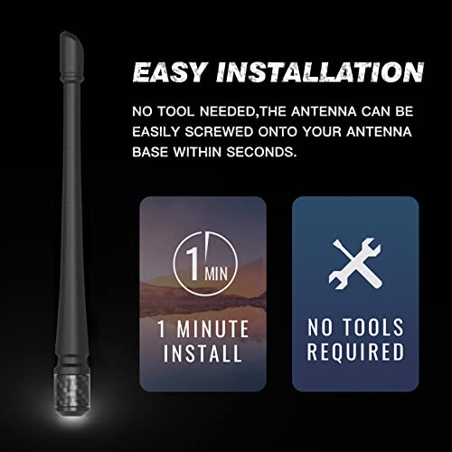 Rydonair Short Antenna Compatible with Ford F150 2009-2026 | 7 inches Rubber Antenna Replacement | Designed for Optimized FM/AM Reception