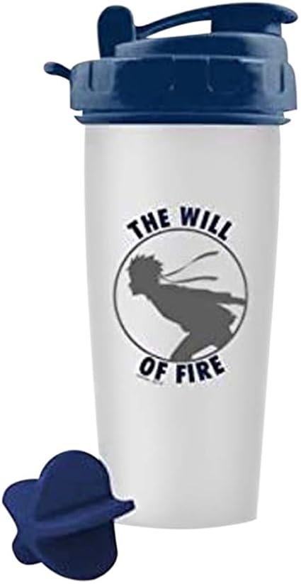 Naruto Shippuden Shaker Bottle THE WILL OF FIRE CLEAR 20oz Anime 