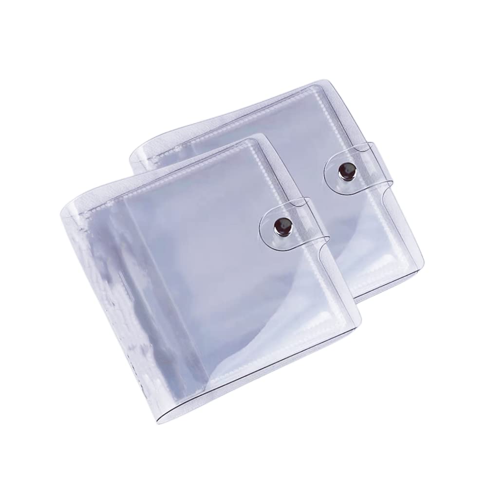 Photo 1 of 4x4" Photo Sleeves,Small Picture Book for 4x4" Photos - 2 Pack,Clean Cover,18 Pages Holder 38 Pockets Pictures Each, Art Presentation Folder for Kids Artwork,Waterproof Pocket Photo Holder (4x4)