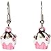 Heirloom Finds Multi Crystal Pink Cupcake Birthday Charm Dangle Earrings