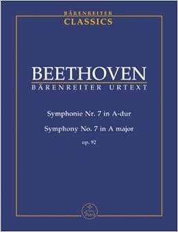 ベートーヴェン: 交響曲 第7番 イ長調 Op.92/ベーレンライター社/デル・マール編/中型スコア